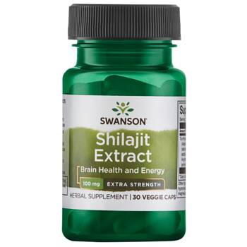 SWANSON Shilajit extract 100 mg 30 kapsułek Ekstrakt z mumio