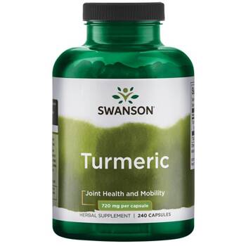 SWANSON Turmeric 720mg 240kaps Kurkuma Wątroba Kurkumina