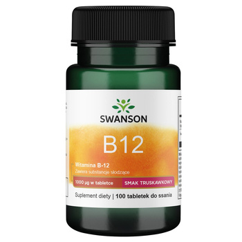 SWANSON Witamina B12 1000mcg 100 tabletek do ssania