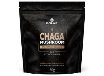 Solve Labs Chaga Błyskoporek podkorowy 10:1 Mushroom Powder 30g