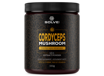 Solve Labs Cordyceps sinensis 10:1 Mushroom Powder 100g