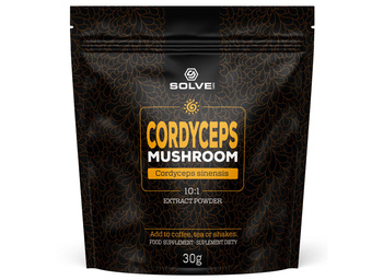 Solve Labs Cordyceps sinensis 10:1 Mushroom Powder 30g