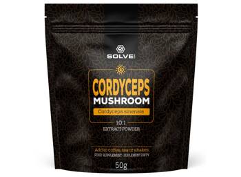 Solve Labs Cordyceps sinensis 10:1 Mushroom Powder 50g