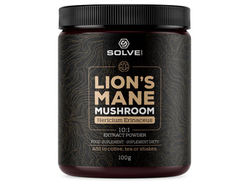 Solve Labs Lion's Mane Soplówka jeżowata 10:1 Mushroom Powder 100g